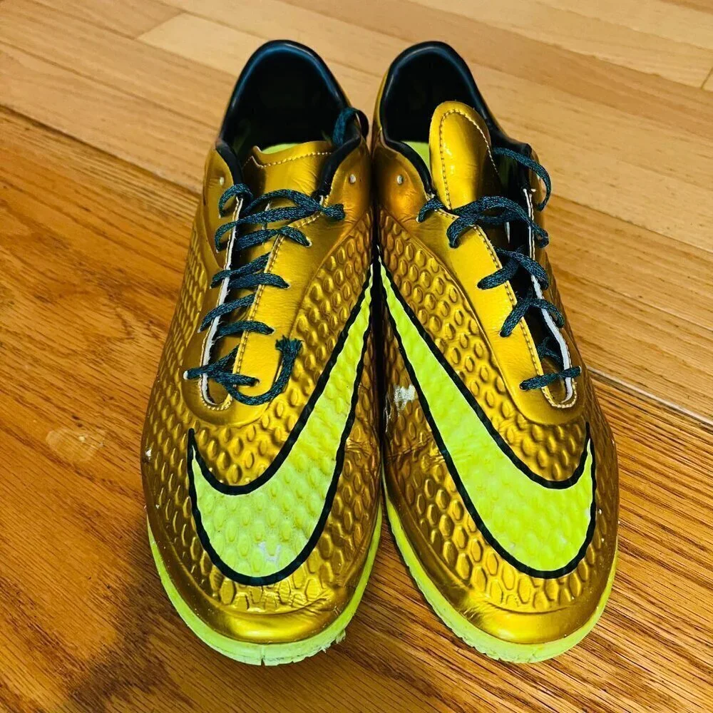Nike Neymar Hypervenom Phelon Premium NJR IC Gold Coin Size 9.5 Men’s Shoes